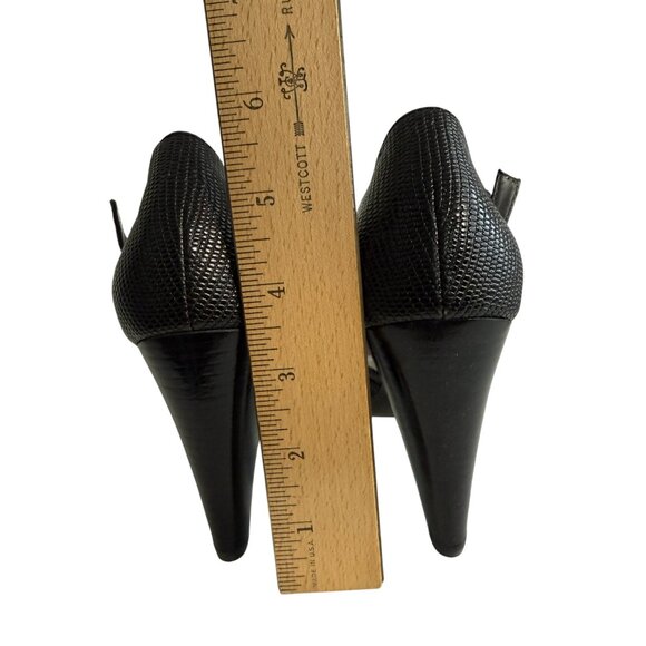 AK Anne Klein Black Fabric Evening Stiletto Heels – Size 6M - Picture 9 of 11